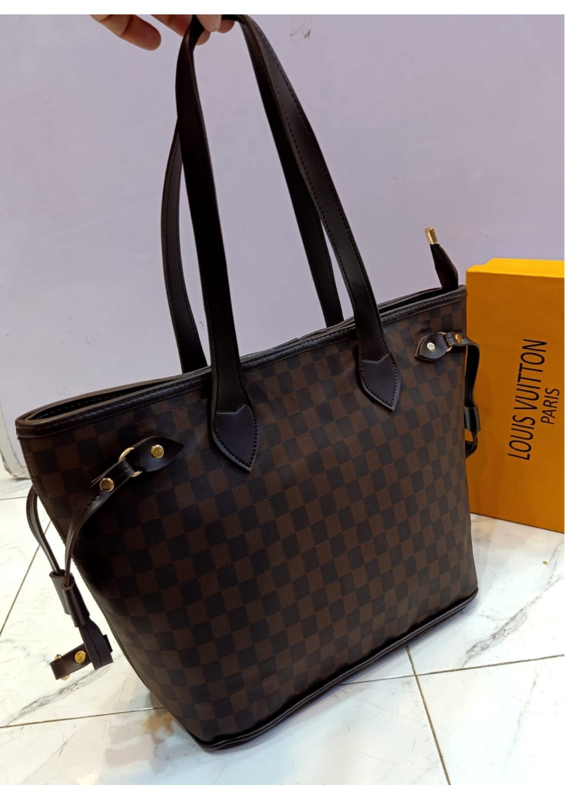 LV Tote Brown Ladies Handbag