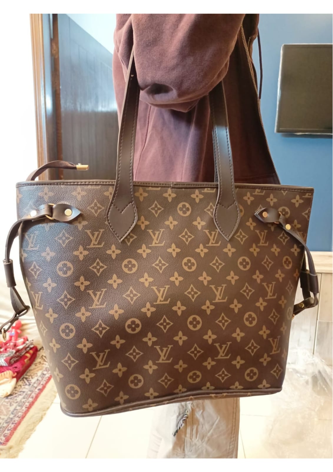 LV Tote Brown Ladies Handbag